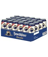 Упаковка "Benediktiner Weissbier", 0,5 л, 24 ж/б