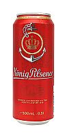 "KONIG PILSENER", 0,5 л, светлое фильтрованное непастеризованное, ж/б