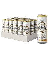 Упаковка "VOLFAS ENGELMAN BALTA PINTA", 0,568 л, светлое нефильтрованное пастеризованное, 24 ж/б