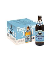 Упаковка "Benediktiner Hell", 0,5 л, светлое фильтрованное непастеризованное, 12 бут