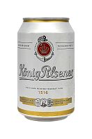 "KONIG PILSENER", ж/б, 0,33 л, светлое фильтрованное непастеризованное 