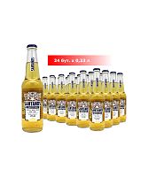 Упаковка "SANTANOS Lager", 0,33 л, светлое фильтрованное пастеризованное, 24 бут